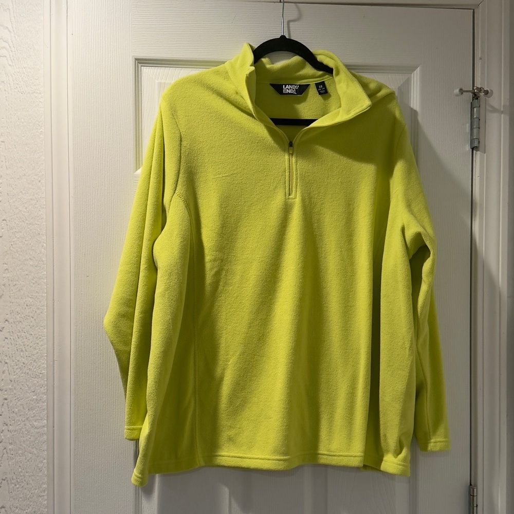 Lands’ End Half Quarter Zip Fleece 2X